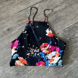 COPY - High neck tropical crop tank